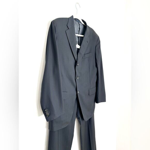 Domenico Vacca pinstripe Suit in dark navy - Picture 3 of 13
